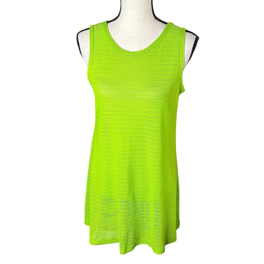 La Blanca Womens Swim Cover Up Dress Sz Medium Green Sleeveless
